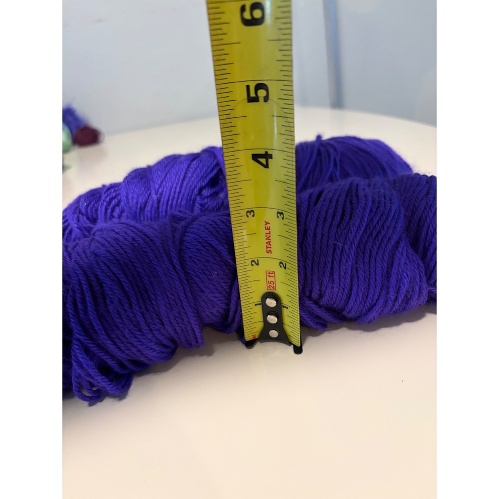 Royal Blue Acrylic Yarn Bundle 2 Skeins Plus Starter Ball Knitting Crochet Craft - Picture 2 of 3